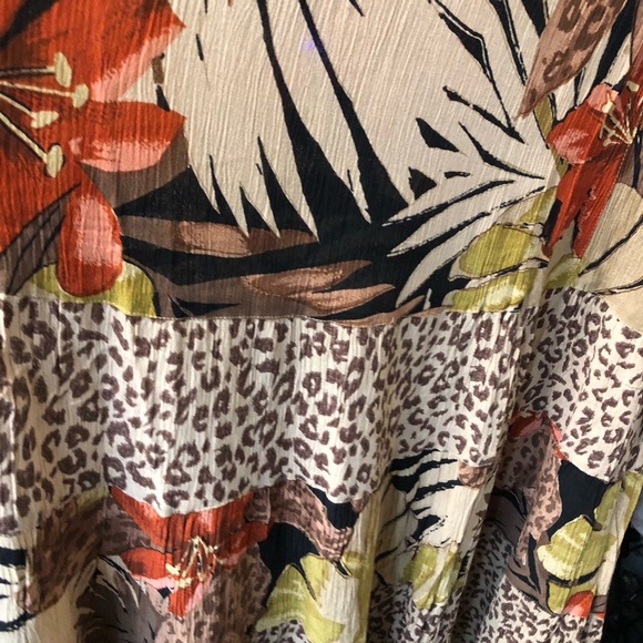 BFA Classic Maxi Floral Dress Sz 3X Colorful Boho Lagenlook Artsy Fall Romantic - Picture 7 of 11